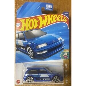 2025 Hot Wheels #28 90 Honda Civic EF BLUE